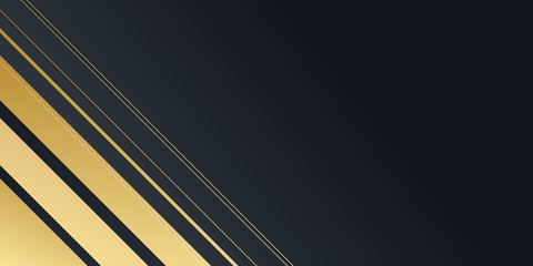 Abstract black and gold geometric background