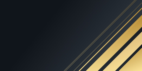 Abstract black and gold geometric background