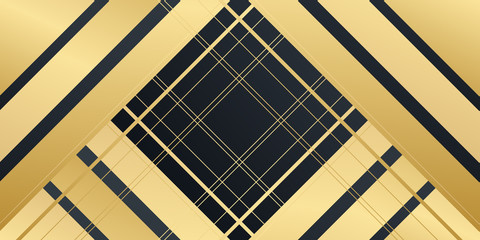 Modern abstract line gold black silver background vector. Elegant concept design with golden line stripe.