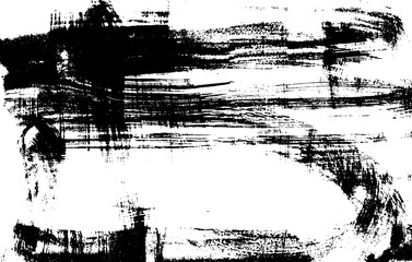 Grunge Ink Vector Texture On Paper Black Print 8