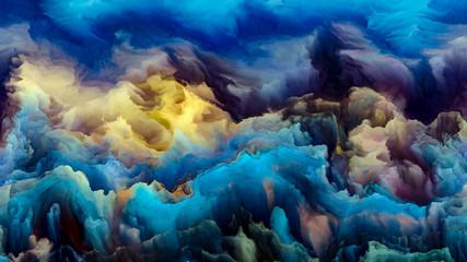 Fototapeta na wymiar Illusion of Cloudscape