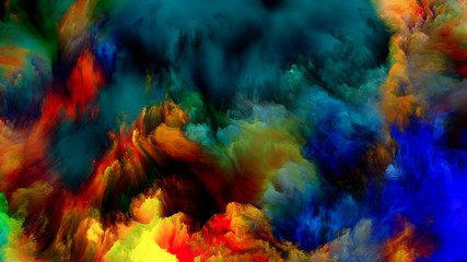 Obraz na płótnie Canvas Inner Life of Virtual Color