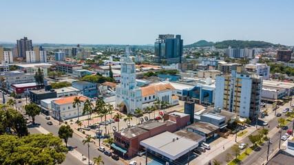 Aerial view downtown of Araranguá - SC - Brazil