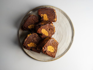 Chocolate peanut butter bundt cake