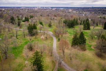 Obraz premium Aerial View of Trenton Park New Jersey