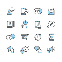 Vector icons of social networks
