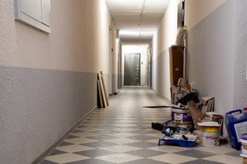 hall in an apartment building