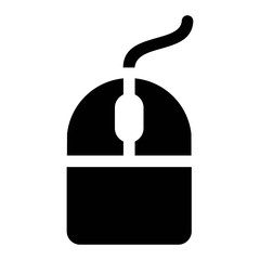 Computer mouse icon in line style. PC peripheral symbol. Click sign.