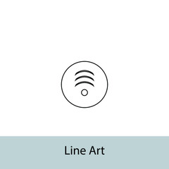 Wifi connection line art icon