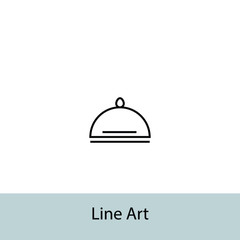 Obraz premium cutlery Line art icon