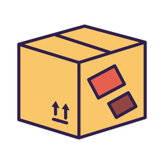 box carton packing postal service line and fill style