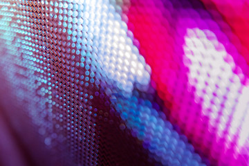 CloseUp LED blurred screen. LED soft focus background. abstract background ideal for design.