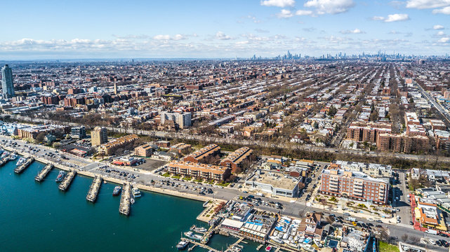 Aerial Images of Sheepshead Bay Brooklyn