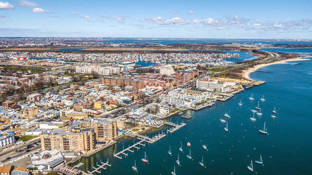 Aerial Images of Sheepshead Bay Brooklyn