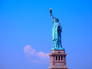 Fototapeta premium Statue of Liberty in New York harbor. -editorial image