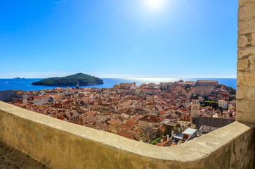 Obraz premium View of Dubrovnik old town, Croatia