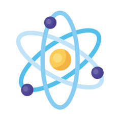 atom medical symbol detailed style icon