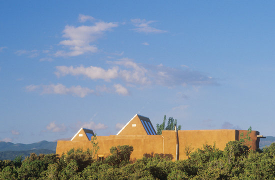 Modern And Adobe House, Santa Fe, NM