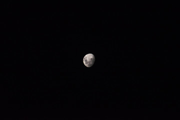 moon in the night sky