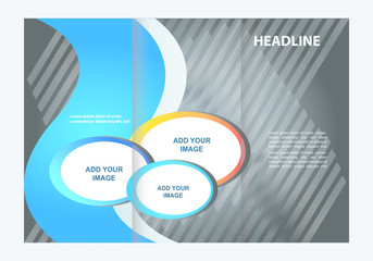 Professional business three fold flyer template, corporate brochure or cover design, can be use for publishing, print and presentation.
