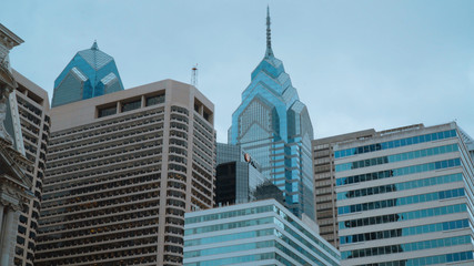 Philadelphia skyscrapers One Liberty Place and Two Liberty Place