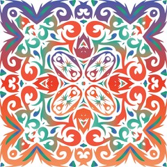 Fototapeta na wymiar Decorative color ceramic talavera tiles.