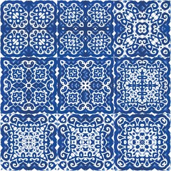Portuguese ornamental azulejo ceramic.