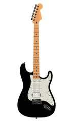 Fototapeta na wymiar Electric Guitar with Customizable Colors