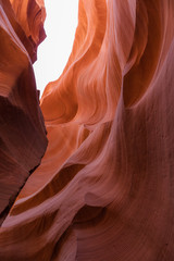 Light passing through above at Lower Antelope Arizona USA
