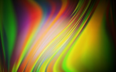 Dark Green, Yellow vector glossy abstract backdrop. Modern abstract illustration with gradient. Smart design for your work.