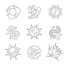 Viruses Graphic Resources line art icon