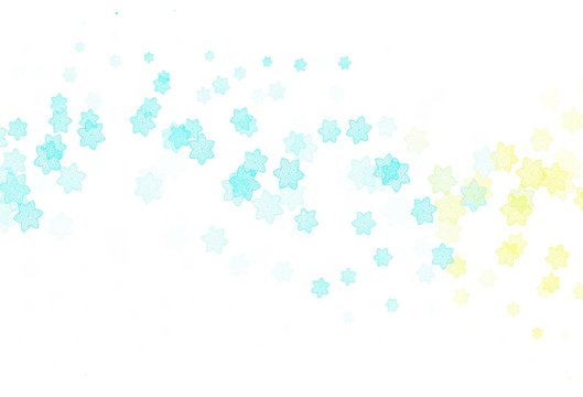 Light Blue, Green vector doodle layout with flowers. © smaria2015