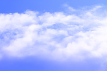 Naklejka na ściany i meble background blue sky with clouds nature view. a beautiful day.