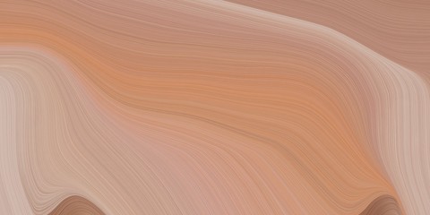 graphic design background with modern curvy waves background illustration with rosy brown, tan and pastel brown color. can be used as card, wallpaper or background texture