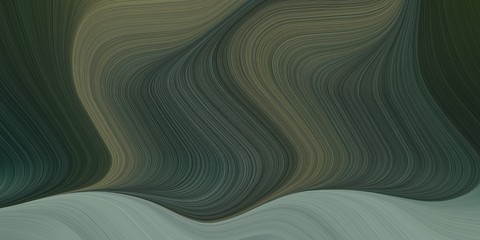 graphic design background with modern waves background illustration with dark slate gray, gray gray and dim gray color. can be used as card, wallpaper or background texture