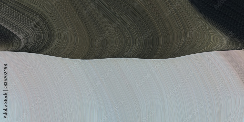 Poster graphic design background with smooth swirl waves background design with dark gray, dark slate gray and dim gray color. can be used as card, wallpaper or background texture