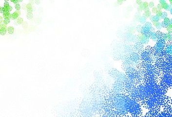 Light Green vector backdrop with memphis shapes.