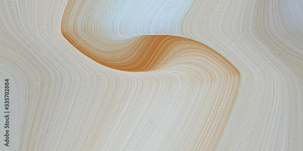 Poster graphic design background with elegant curvy swirl waves background illustration with ash gray, bron