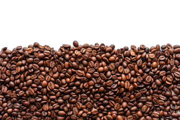 Coffee bean isolated on white background.