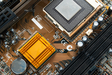 A PC motherboard, circuit board
