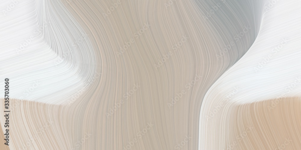 Aufkleber graphic design background with smooth swirl waves background illustration with ash gray, silver and 