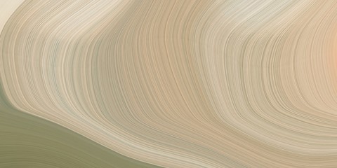 graphic design background with smooth swirl waves background design with tan, gray gray and antique white color. can be used as card, wallpaper or background texture