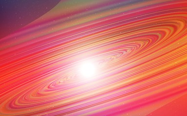 Fototapeta premium Light Blue, Red vector texture with milky way stars. Space stars on blurred abstract background with gradient. Smart design for your business advert.