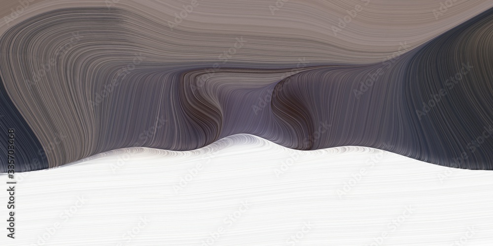 Aufkleber graphic design background with smooth swirl waves background illustration with dim gray, white smoke