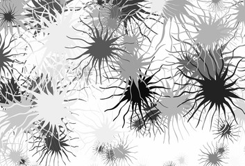 Light Gray vector pattern with random forms.