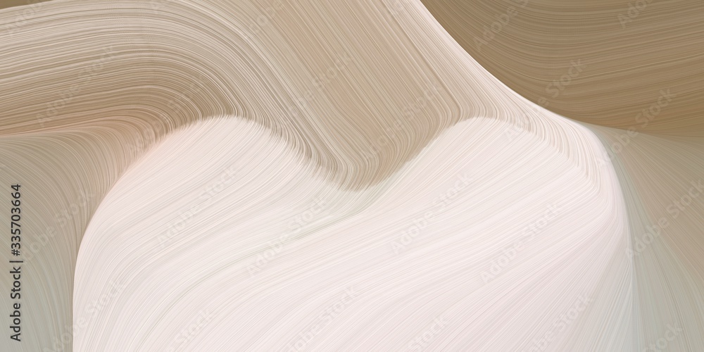 Poster graphic design background with modern soft curvy waves background illustration with light gray, anti