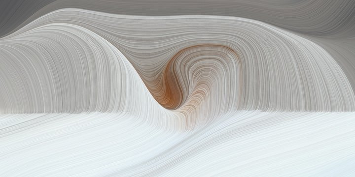 Fototapeta graphic design background with modern waves background design with light gray, gray gray and pastel brown color. can be used as card, wallpaper or background texture