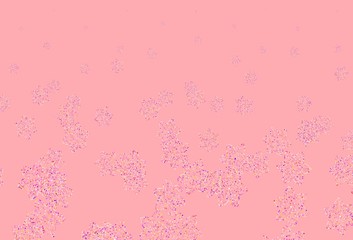 Light Pink, Yellow vector abstract backdrop with flowers.