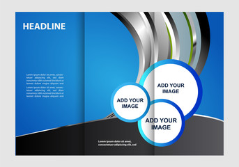 Brochure design template abstract 
