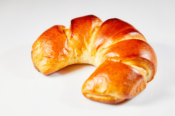 bagel on white background